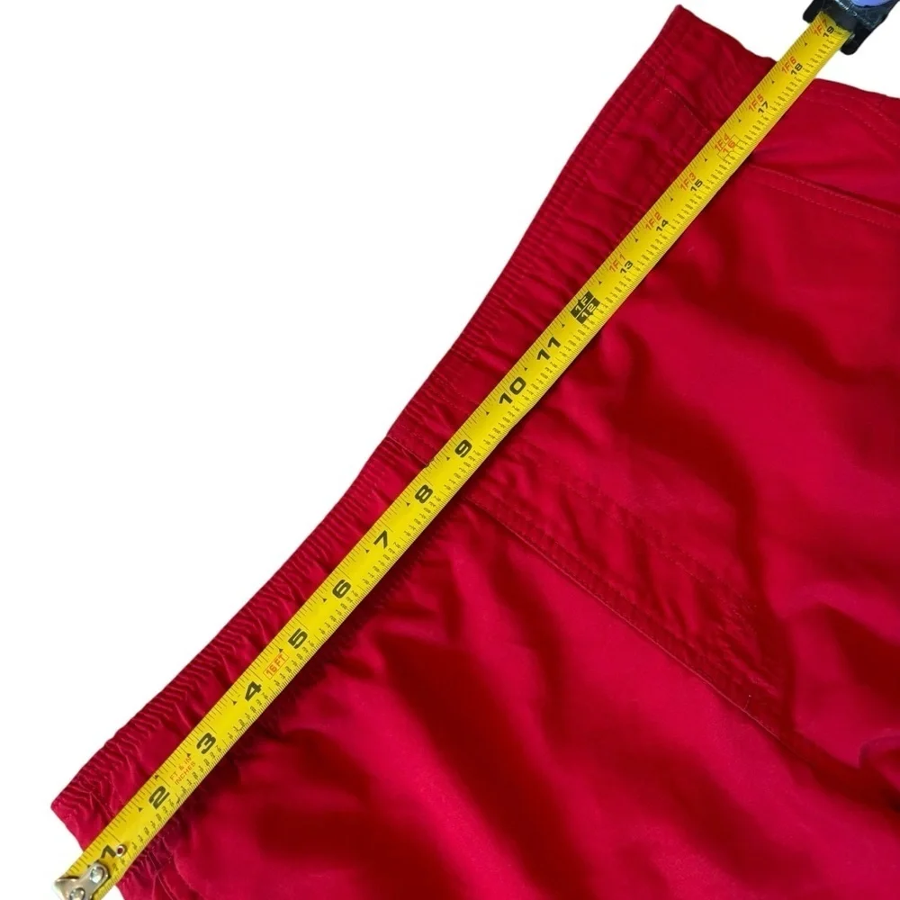 Nike Red Drawstring Swim Shorts, Size Small